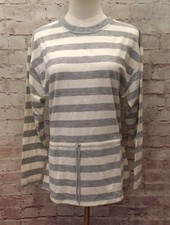 Top Spiritwear Sport Vintage a Rayas Náutico Navegación Cordón Mujer Mediano