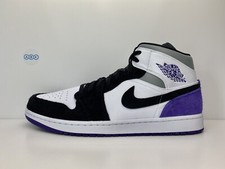Nike Air Jordan 1 Mid SE Court Purple White Suede UK Size 14 EUR 49.5 852542 105