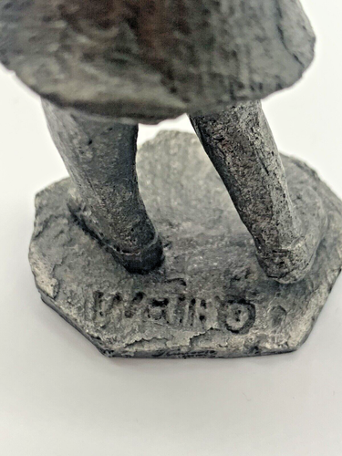 VTG Hudson Pewter Walli 4 Figurines Children In Sand, Tennis, Baseball, Girl - Picture 14 of 21