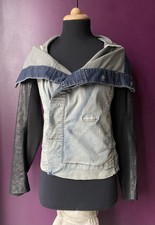 Rick Owens Denim Jacket Dark Shadows Hustler Blue M