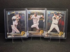 2025 Bowman Chrome Pirates Lot – Griffin, Jebb, Cheng 🔥 1st Bowman x3 BCP