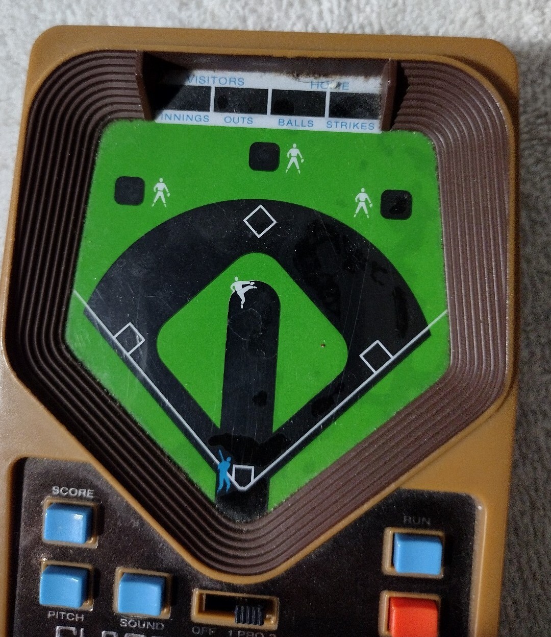 Handheld Baseball Vintage 2001 Mattel Classic Baseball Handheld Electronic Game Tested ...
