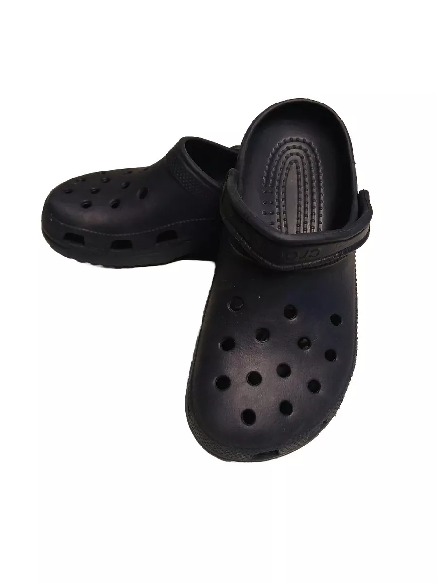 CROCS navy blue classic adults clogs Size W 7 M 9 GOOD CONDITION see pics