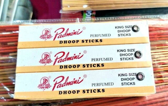Padmini Dhoop Incense Stick 5" King Size: Choose 3 6 or 12 Packs!