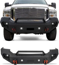Steel Front Bumper W Winch Plate Skid Plate Fit 2005 2006 2007 Ford F250 F350 Steel Front Bumper W Winch Plate Skid Plate Fit 2005 2006 2007 Ford F250 F350