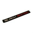 Universal Car Accessories BLACK EDITION 3D Emblem Resin Sticker SILVER RED Color