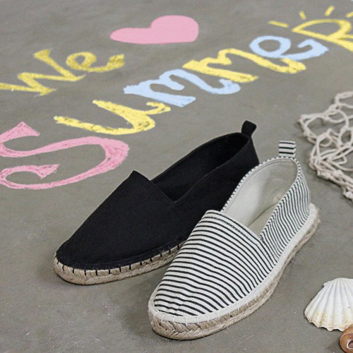 Lilley Womens Blue & White Striped Espadrille - Sizes 3,4,5,6,7,8,9 - Picture 5 of 5