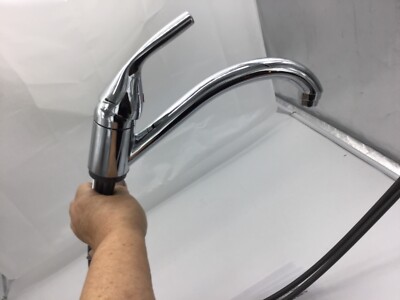 DELTA 101-DST CLASSIC SINGLE HANDLE KITCHEN FAUCET CHROME, SINGLE HOLE, STANDARD