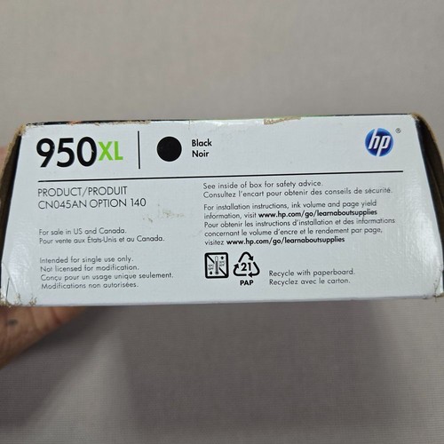 HP 950XL High Yield Original Black Ink Cartridge - Up to 2X More Pages - Afbeelding 4 van 5