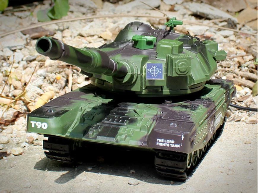 1:32 RC Main Battle Tank 2.4GHz Remote Control Military Model w/Shooting Bullets - Image 3 of 4