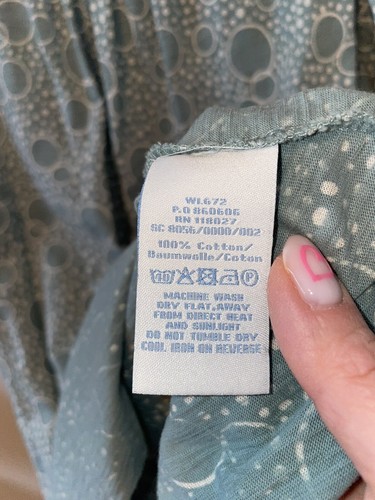BODEN Sage Green Y2K Jersey Blouse Cotton Sz 10US (14UK) NWOT - Picture 5 of 6