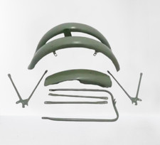 ADECUADO PARA Matchless G3L Ajs 16M modelo militar lacado verde juego de guardabarros