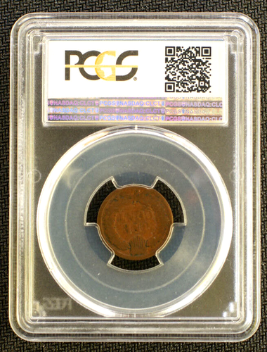 1882 Indian Cent Broken 2 Variety - PCGS G4 S-2 - Picture 8 of 8