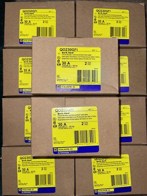 QO230GFI SQUARE D QO 2 POLE 30 AMP GROUND FAULT CIRCUIT BREAKERS