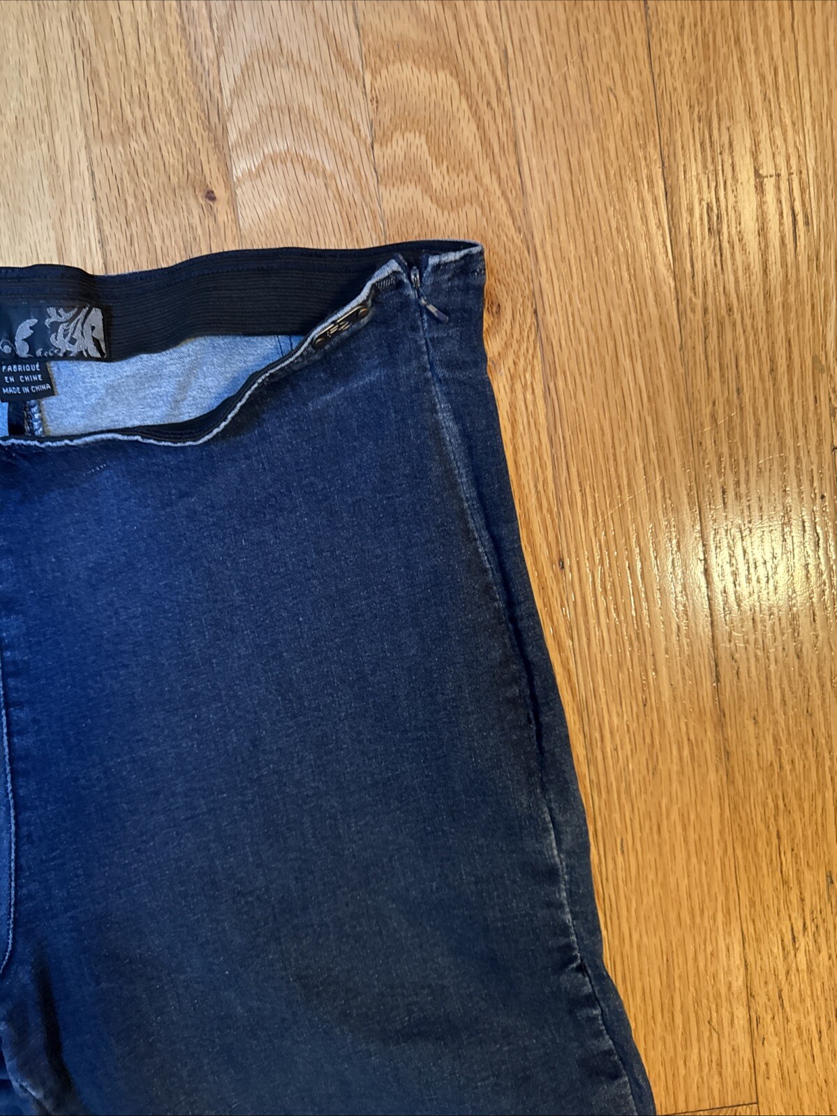 FDJ French dressing jeans side zip stretch elastic waist SZ 14