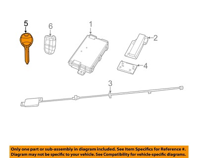 CHRYSLER OEM 11-23 300 Electrical Keyless Entry Components-Key 68200221AA