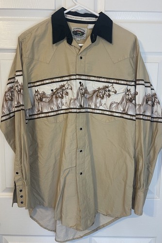 Chemise Vintage Cumberland Outfitters Homme – XXL – Western Cowboy à Snaps