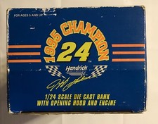  24 JEFF GORDON "1995 CHAMPION" 1:24TH DIE CAST BANK - RACING CHAMPIONS  3059