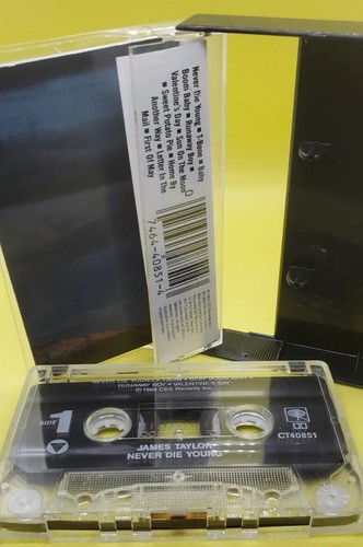 James Taylor Never Die Young Cassette Tape - Picture 3 of 4