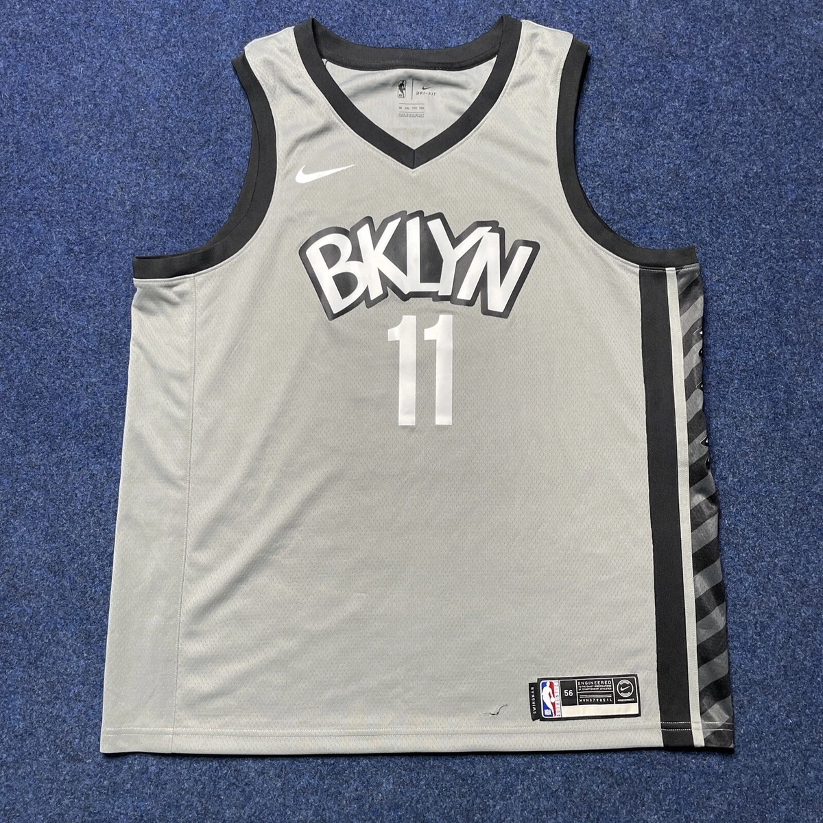 Jordan Brooklyn Nets Men's Statement Swingman Jersey Kyrie Irving - Gray