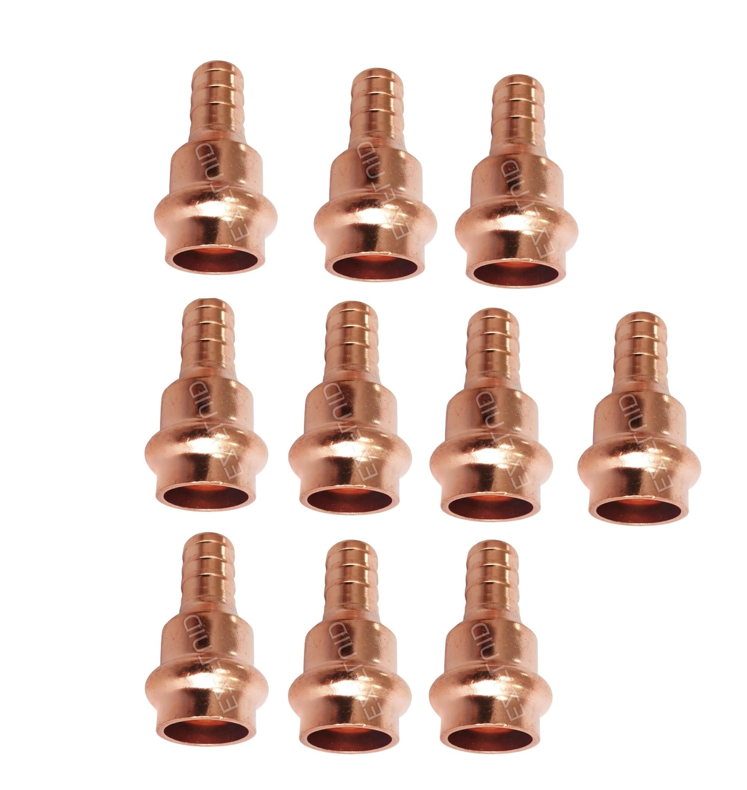 10 Pack 3/4" Press X 1/2" Pex Lf Copper Propress Adapter Pressure Copper Fitti