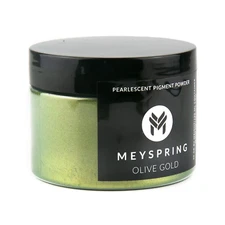 MEYSPRING Olive Gold Mica Powder for Epoxy - Two Tone Resin Color Pigment 