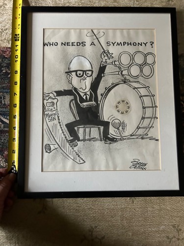 Original Cartoon Art MAYOR JEAN DRAPEAU by John Collins Montreal Gazette - Picture 5 of 8
