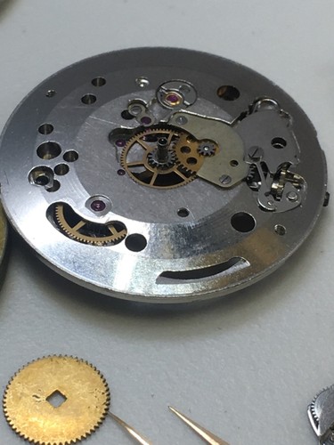 Vintage Eterna-Matic Cal. Movimiento Reloj Pulsera Automático 1414U para Repuestos/Reparación - Imagen 8 de 9