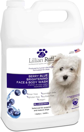Lillian Ruff Berry Blue Brightening Face and Body Wash for Dogs - Blueberry Sham