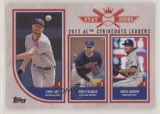2018 Topps Big League Stat Kings Trio Klubber Chris Archer Corey Kluber Sale 0b3