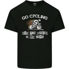 Go Ciclismo Dice Voices IN My Cabeza Ciclista Niños Camiseta Infantil