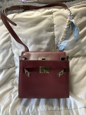 Vintage MOSCHINO mini purse rustic red leather handbag