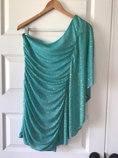 Emeral Sundae One Shoulder Bodycon Minidress, Medium, Sexy, Grecian, Ruching