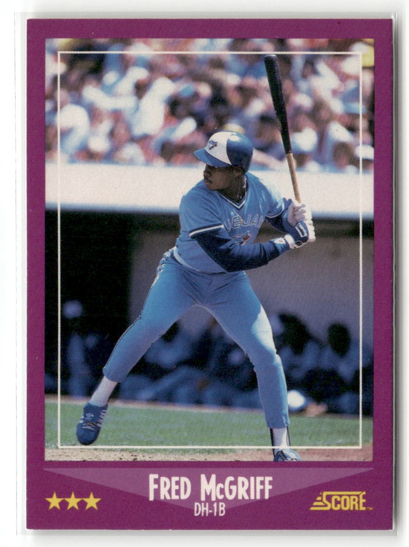 1988 Score Fred McGriff #107