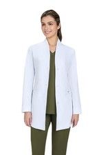 KOI Scrubs Essentials Care Women's 4-Pocket Stretch Lab Coat X-Large White