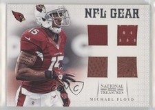 2012 Panini National Treasures NFL Gear Quad Materials 22/25 Michael Floyd 15za
