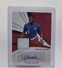 2024 Immaculate Yunus Musah Jersey Auto /49 USMNT signed 
