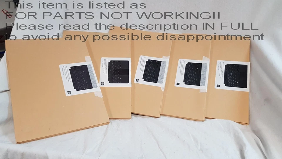 FOR PARTS! Job Lot 5x Microsoft 1864 Surface Pro 11 X 9 8 Signature Keyboard Cov - Image 3 of 4