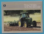 JOHN DEERE 105 TO 190 HP TRACTORS 40 PAGE BROCHURE A-1-85-10