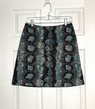 PRADA Milano Made In Italy Snakeskin Skirt Womens Sz S/M 28" Waist Dress Classic
