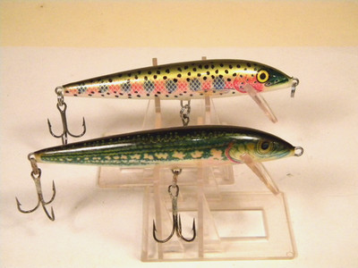 2 Rapala Count Down CD11 MN Minnow Rainbow Trout wood crankbait lure