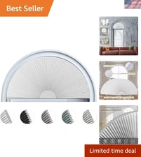 Blackout Cellular Window Shade Half Moon Arched Cover Blinds Light Blocking