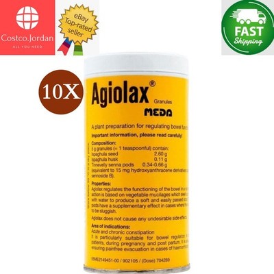 10er PACK x AGIOLAX Madaus Granulat 250g Made in Germany  SCHNELLER VERSAND 