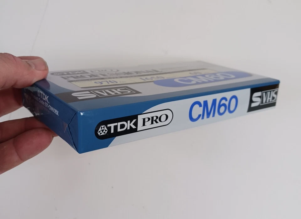 NOS Sealed TDK PRO CM60 Professional 60 Minute Super Avilyn VHS Tape (Single) - Image 3 of 4