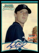 2001 Bowman Chrome Andy Beal Refractor Autograph #344 card
