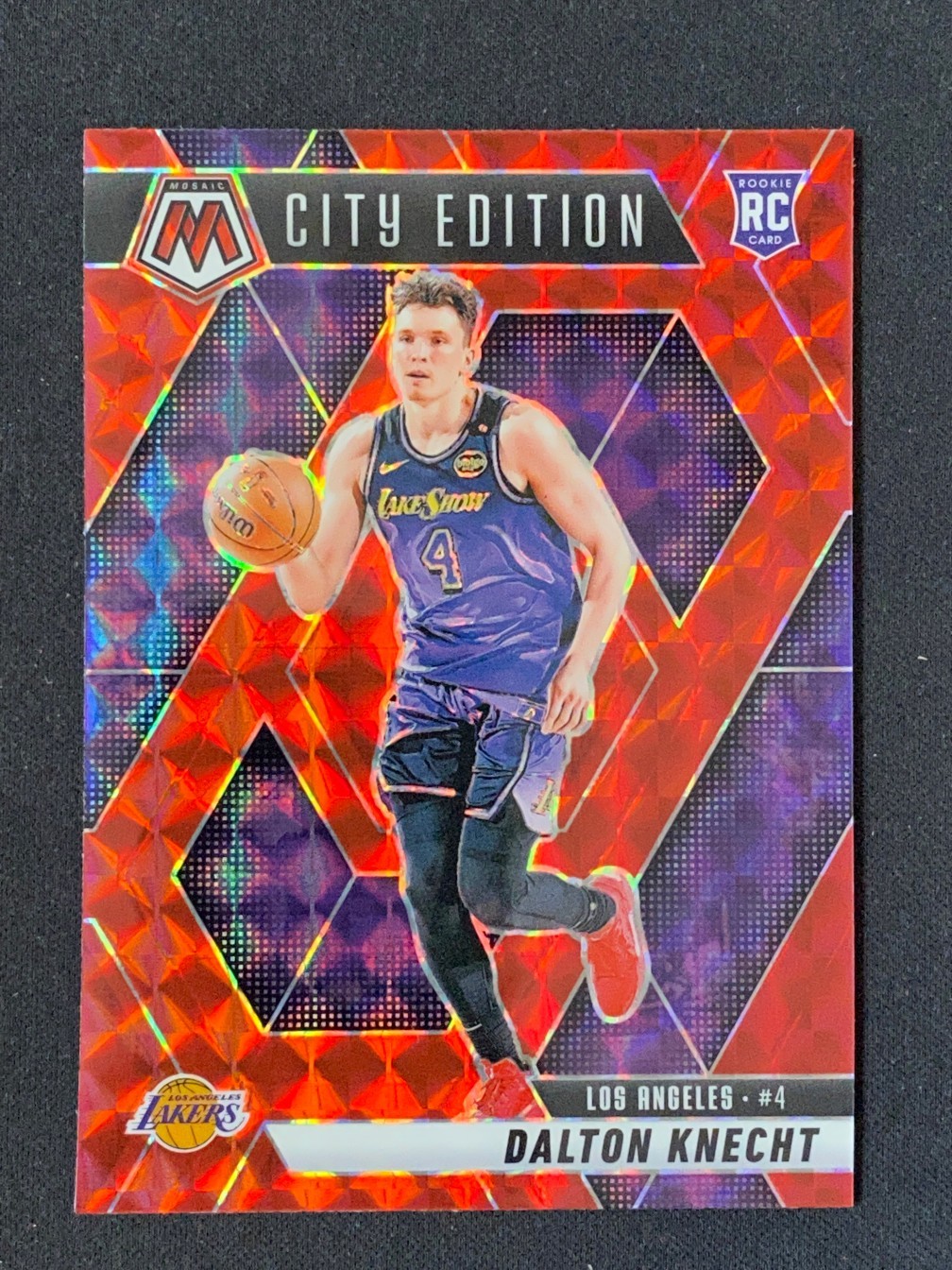 Dalton Knecht 2024-25 Panini Mosaic RC City Edition Red #271