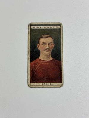 1906 Vintage Soccer ITC Football Club Tobacco Ogden's #32 Stoke A.F.C