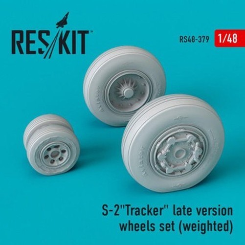 Reskit RS48-0379 1/48 S-2Tracker Late Version Wheels Set (Weighted)