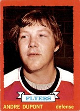 1973-74 Topps #183 Andre Dupont Philadelphia Flyers