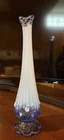 Fenton Glass Iced Bud Vase